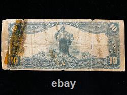 1902 $10 Ten Dollar Washington DC National Bank Note Currency (Ch. 9545)