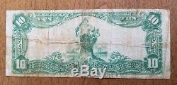 1902 $10 Ten Dollar Waverly, Iowa First National Bank Currency 3105 Note