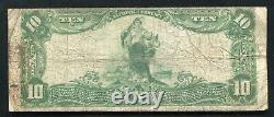 1902 $10 The Blairsville National Bank Blairsville, Pa National Currency Ch. #4919