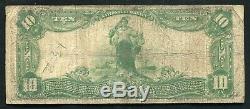 1902 $10 The Citizens National Bank Of Netcong, Nj National Currency Ch. #6692