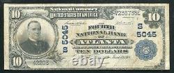 1902 $10 The Fourth National Bank Of Atlanta, Ga National Currency Ch. #5045