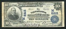 1902 $10 The Valparaiso National Bank Valparaiso, In National Currency Ch. #6215