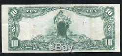 1902 $10 The York National Bank Of York, Pa National Currency Ch. #604 Xf