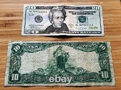1902 $10 United States National Bank Of Lynchburg, Va National Currency Us 2760