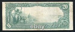 1902 $20 Citizens National Bank Of Hammond, In National Currency Ch. #8199