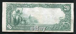 1902 $20 First National Bank At Pittsburgh, Pa National Currency Ch. #252 Xf