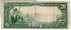 1902 $20 First National Bank Fort Dodge Iowa 1661 Currency Note JY548