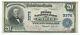 1902 $20 First National Bank Of Paris Illinois National Currency Nice Note