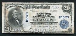1902 $20 Lincoln National Bank Of Newark, Nj National Currency Ch. #12570