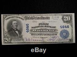 1902 $20 National Currency First National Bank Of Batavia Illinois