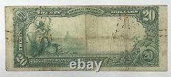 1902 $20 National Currency Second Bank Hoboken New Jersey 3744 Large Note