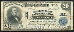 1902 $20 Peoples-first National Bank Charleston, Sc National Currency Ch. #1621