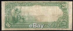 1902 $20 SPARTANBURG, SC National Bank Note SOUTH CAROLINA CURRENCY 44316