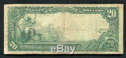 1902 $20 The Commercial National Bank Of Peoria, IL National Currency Ch. #3296