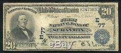 1902 $20 The First National Bank Of Scranton, Pa National Currency Ch. #77