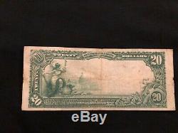 1902 $20 The First National Bank Of The City of New York! Charter Currency