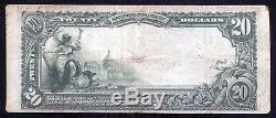 1902 $20 The First National Bank Of Wilkes Barre, Pa National Currency Ch #30