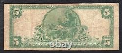 1902 $5 American-traders National Bank Birmingham, Al National Currency Ch #7020