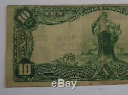 1902 $5 Broad Street National Bank Currency Note, Trenton, NJ, Large Note, VG+