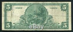 1902 $5 Db Essex County National Bank Of Newark, Nj National Currency Ch. #1217