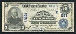 1902 $5 Db The National Park Bank Of New York, Ny National Currency Ch. #891