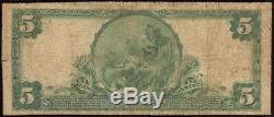 1902 $5 Dollar The Phenix National Bank New York Red Seal Note Currency Money