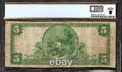 1902 $5 First National Bank Note Currency Jerome Pennsylvania Pcgs B Vf 20