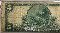 1902 $5 First National Bank Of Spartanburg, Sc National Currency #1848 Pmg Vg8