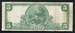 1902 $5 First National Bank Of The City Of New York, Ny National Currency Ch #29