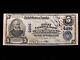 1902 $5 Five Dollar Des Moines Ia National Bank Note Currency (ch. 2886)