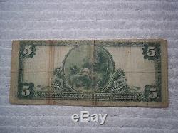 1902 $5 Galion Ohio OH National Currency PLAIN Back # 1984 Citizens Natl Bank #