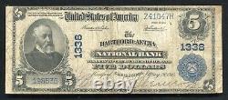 1902 $5 Hartford-aetna National Bank Connecticut National Currency Ch. #1338