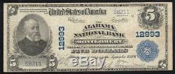 1902 $5 MONTGOMERY, AL National Bank Note ALABAMA CURRENCY 58211