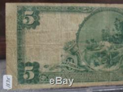 1902 $5 NATIONAL CURRENCY-RARE FIRST NATIONAL BANK-HAMMOND #3478 WithFREE SHIP