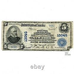 1902 $5 NATIONAL CURRENCY Seward National Bank & Trust Co. Of New York #13045