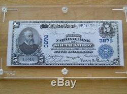 1902 $5 National Currency The First National Bank of South Amboy NJ AU+ RARE