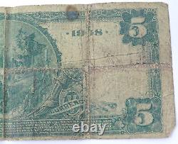1902 $5 RICHMOND, VA NATIONAL BANK NOTE VIRGINIA CURRENCY S 1111 Circulated