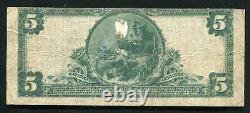1902 $5 The Elk County National Bank Of Ridgway, Pa National Currency Ch. #5014