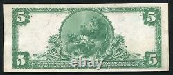 1902 $5 The Mobile National Bank Alabama National Currency Ch #13195 About Unc