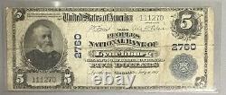 1902 $5 The Peoples Bank of Lynchburg National Currency Charter #2760