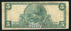 1902 $5 The Peoples National Bank Of New Iberia, La National Currency Ch. #4524