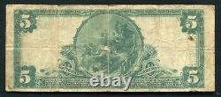 1902 $5 The Union National Bank Of Eau Claire, Wi National Currency Ch. #8281
