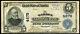 1902 $5 The Warren National Bank Of Warren, Pa National Currency Ch. #4879