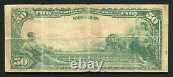 1902 $50 Db First National Bank Denver, Co National Currency Ch #1016 Unique