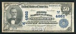 1902 $50 First National Bank In Oklahoma City, Ok National Currency Ch. #4862