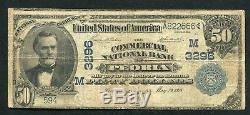 1902 $50 The Commercial National Bank Of Peoria, IL National Currency Ch. #3296