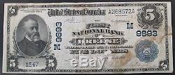 1902 Five Dollar National Currency, First National Bank of Breese, Illinois