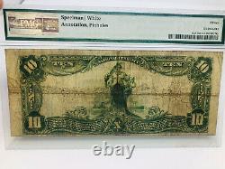 1902 Large $10 Ten Dollar Note National Currency KENOSHA WISCONSIN BANK PMG 15