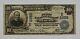 1902 National Currency Large Note $10 Billnational Bank Of Bangor, Pa