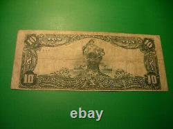 1902 National Currency State Bank of Troy NY -Ten Dollars Note Circulated